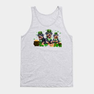 My Rottweiler Is My Lucky Charm St Patricks Day Tank Top